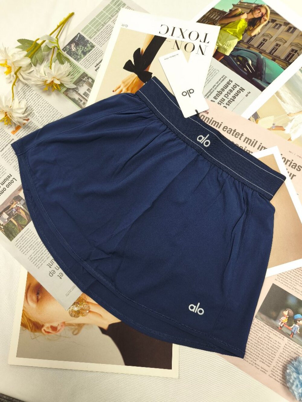 Alo Yoga Tennis Skirt Navy Blue Chic Summer Essential💙🎾